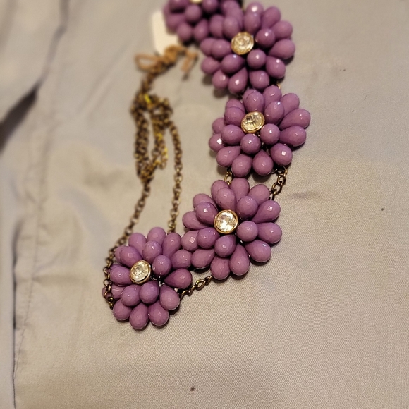 Flower necklace purple - Picture 9 of 9